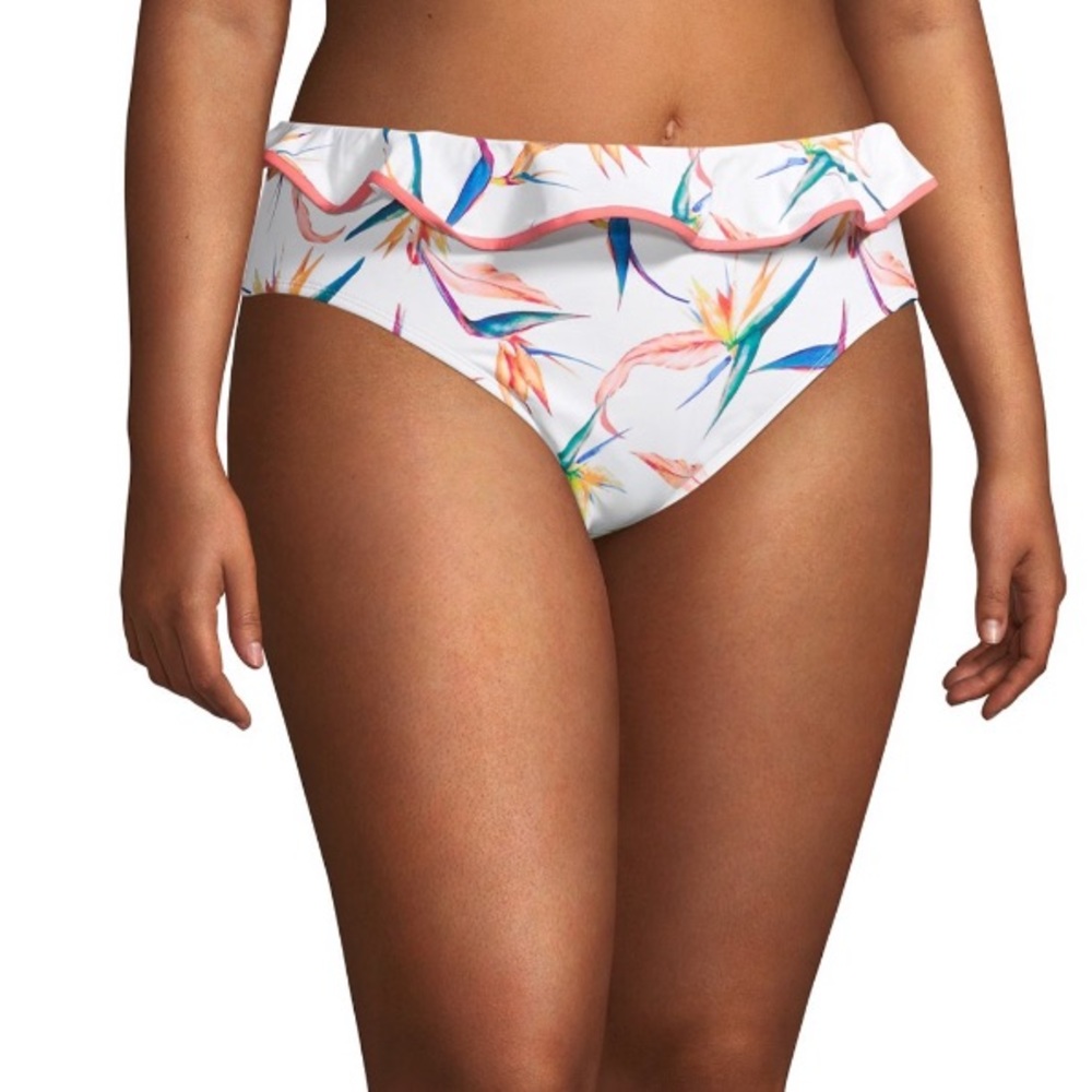 Womens Plus Size Birds of Paradise Swimsuit Bottom - Picture 1 of 5
